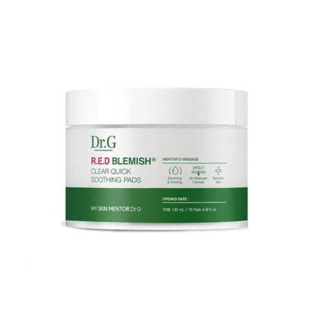 Dr.G Red Blemish Clear Quick Soothing Pads 70 Sheets - Glamourous Grace