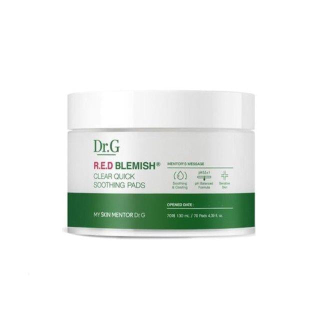 Dr.G Red Blemish Clear Quick Soothing Pads 70 Sheets - Glamourous Grace