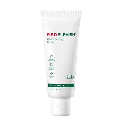Dr.G RED BLEMISH Clear Soothing Cream 70ml (Tube Type) - Glamourous Grace