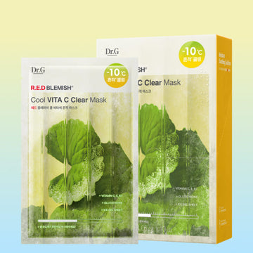 Dr.G RED BLEMISH Cool Vita C Clear Mask 30g X 10ea - Glamourous Grace