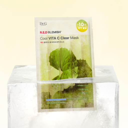 Dr.G RED BLEMISH Cool Vita C Clear Mask 30g X 10ea - Glamourous Grace