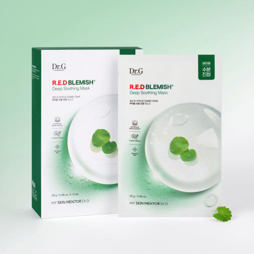 Dr.G RED BLEMISH Deep Soothing Mask 28g X 10ea - Glamourous Grace