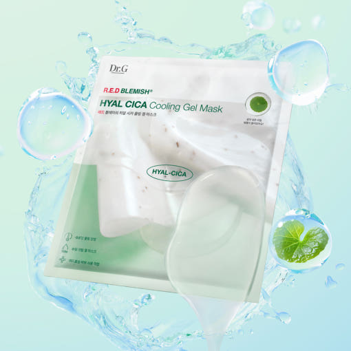 Dr.G RED BLEMISH HYAL CICA Cooling Gel Mask 27g X 10ea - Glamourous Grace