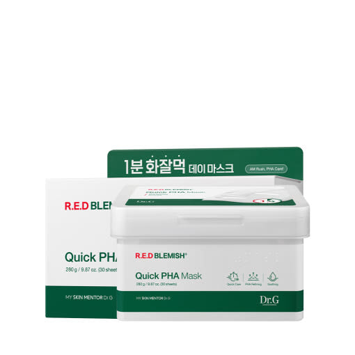Dr.G RED BLEMISH Quick PHA Mask Sheet 280g/30ea - Glamourous Grace