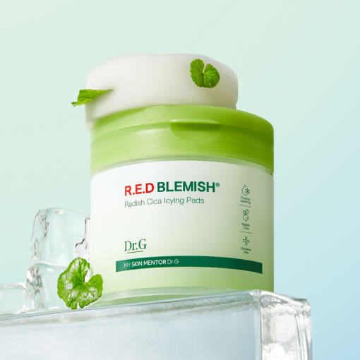 Dr.G RED BLEMISH Radish Cica Icying Pads 190ml/60sheets - Glamourous Grace