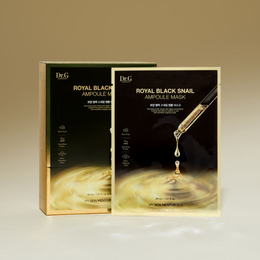 Dr.G Royal Black Snail Ampoule Mask Sheet 30g X 10ea - Glamourous Grace