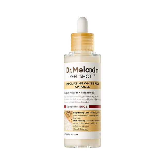 Dr.Melaxin Peel Shot Glow White Rice Ampoule 80ml - Glamourous Grace