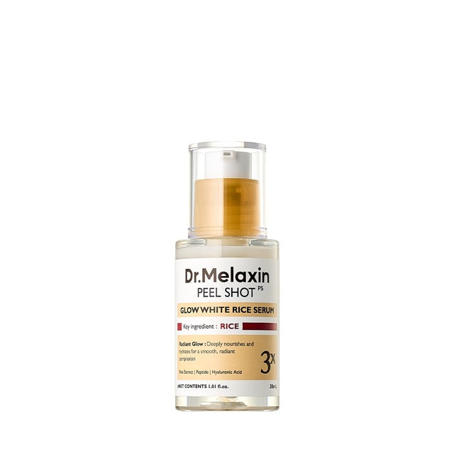 Dr.Melaxin Peel Shot Glow White Rice Serum 30ml - Glamourous Grace