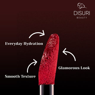 DISURI Beauty Glossy Blast Lip Gloss - Forbidden Red (M61)
