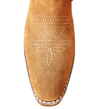 Drancy Western Mule in Tan - Glamourous Grace