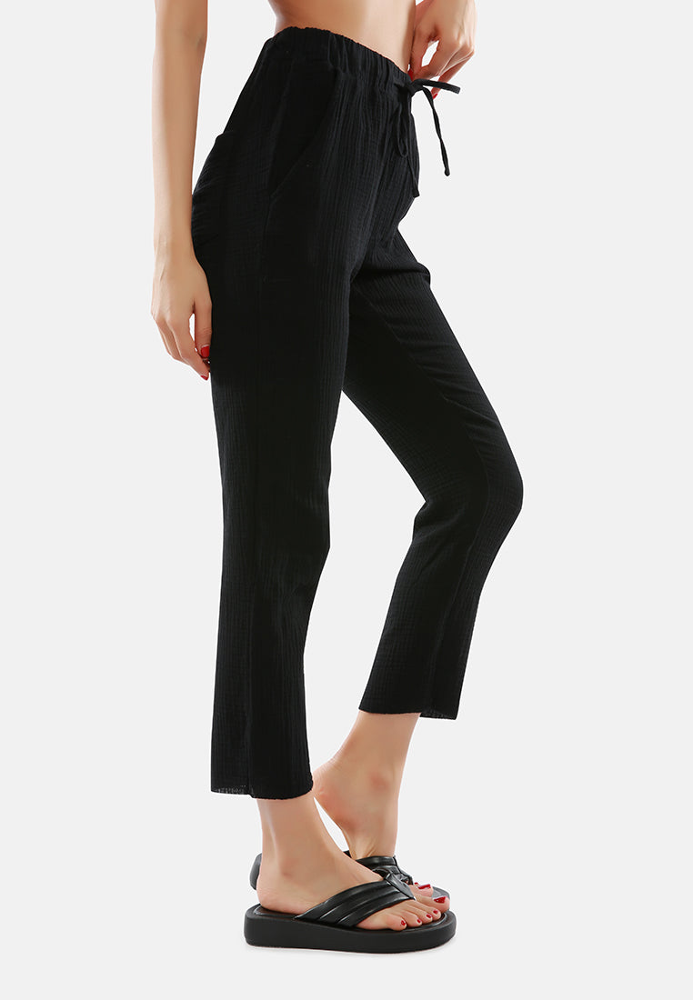 Drawstring Narrow Bottom Summer Pants - Glamourous Grace