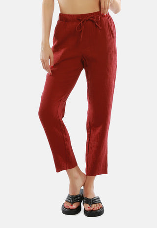 Drawstring Narrow Bottom Summer Pants