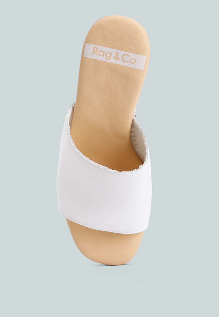 Drew Recycled Leather Block Heel Clogs - Glamourous Grace