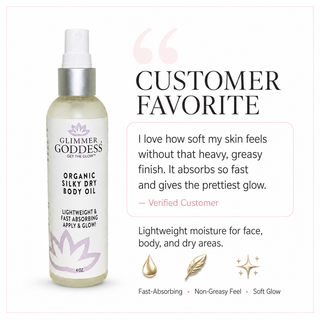 Organic Silky Dry Body Oil – Fast-Absorbing Formula