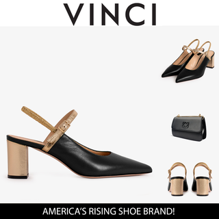The Pompei Black Leather Slingback Women Sandal - Glamourous Grace