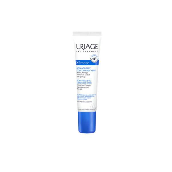 Uriage Xemose Soothing Eye Contour Cream for Dry & Sensitive Skin - Fragrance-Free, Moisturizing & Protective Eye Care - Glamourous Grace