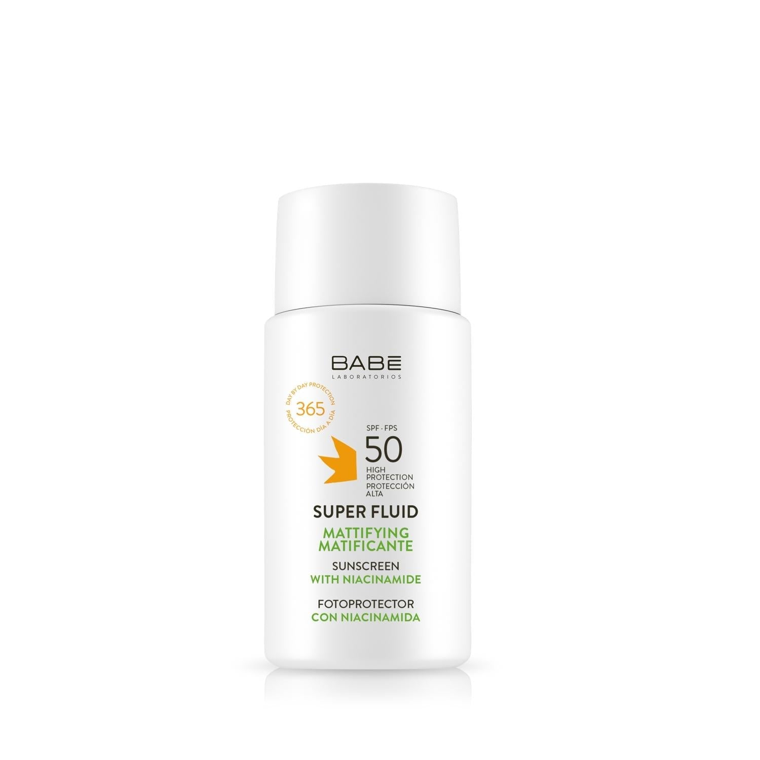 Babe Super Fluid Mattifying Sunscreen SPF50+ 50ml - Lightweight, Oil-Free Sun Protection for Oily Skin - Glamourous Grace