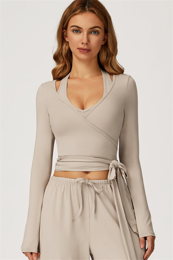 The Sprint Long Sleeve Crop Top - Glamourous Grace