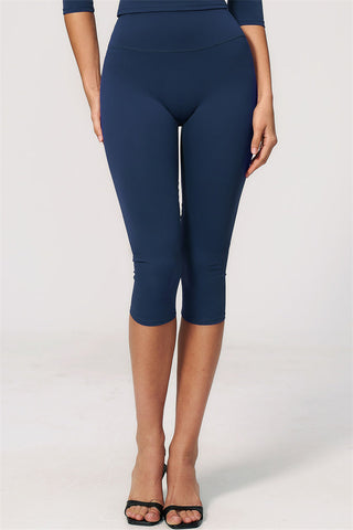 The Natalia Half-Sleeve Top Capri Leggings 2-Piece Set