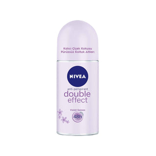 Nivea Double Effect Roll-On Deodorant - 50 ml Antiperspirant for Effective Odor Protection - Glamourous Grace