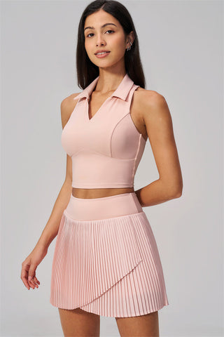 The Ziv Polo Crop Top Tennis Dress 2-Piece Set