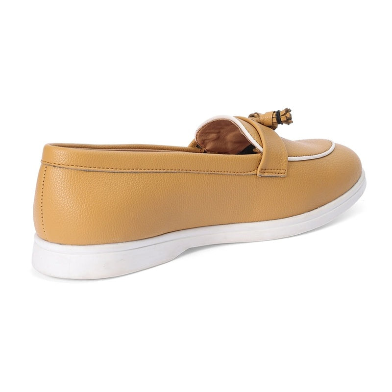 Nina - Tan Loafers - Glamourous Grace