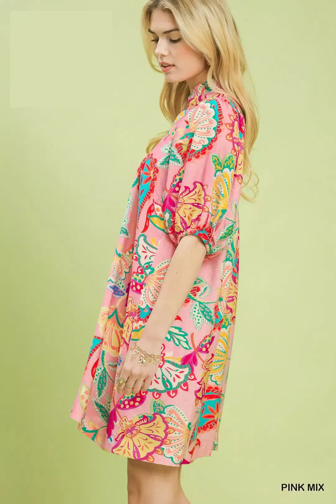 Umgee Paisley Print Mini Dress - Glamourous Grace