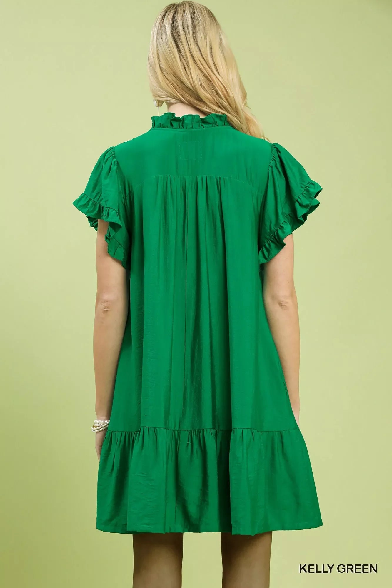Umgee Smocked Ruffle Babydoll Mini Dress - Glamourous Grace
