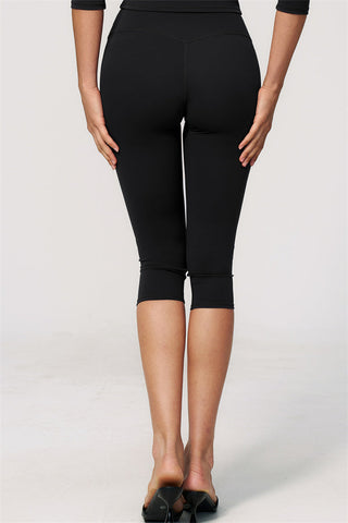 The Natalia Half-Sleeve Top Capri Leggings 2-Piece Set