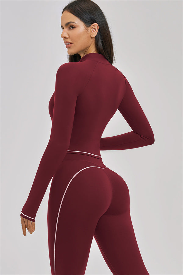 The Unbound Jacket Crop Top Leggings 3-Piece Set - Glamourous Grace