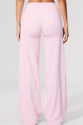 The Twirl Open Back Sports Bra Straight Leg Pants 2-Piece Set
