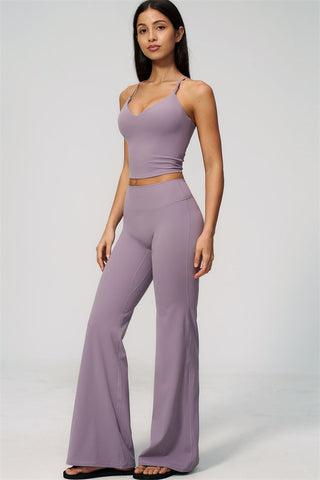 The Zura Tank Top Flared Leggings 2-Piece Set