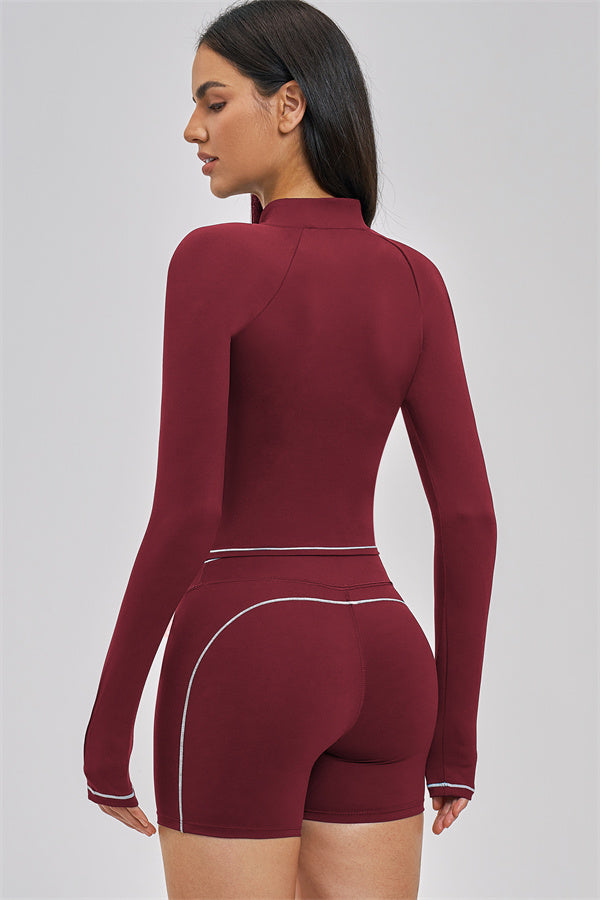 The Unbound Jacket Crop Top Shorts 3-Piece Set
