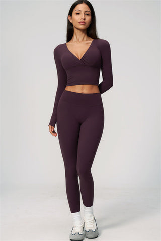 The Lox Long Sleeve Crop top Leggings 2-Piece Set
