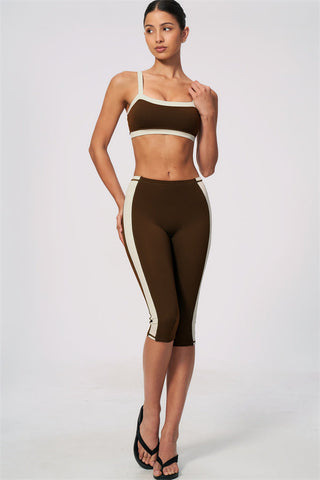 The Sandstone Sports Bra Capri Leggings 2-Piece Set
