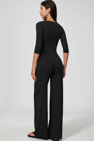 The RiseFit Half-Sleeve T-Shirt Straight Leg Pants 2-Piece Set