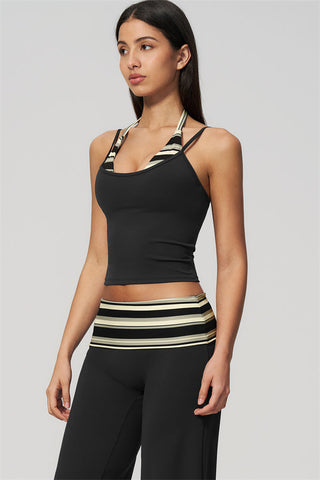 The Enliven Halter Tank Top Straight Leg Pants 2-Piece Set