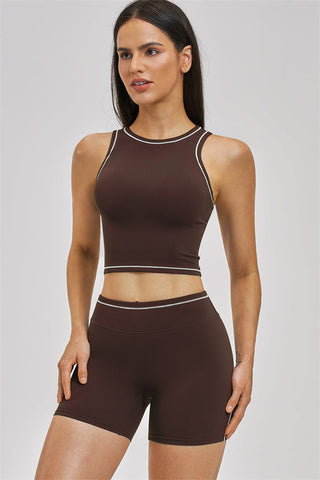 The Unbound Crop Top Shorts 2-Piece Set