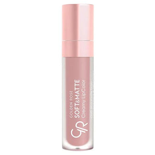 Golden Rose Soft & Matte Creamy Lipstick: Long-Lasting, Moisturizing Lip Color with Jojoba & Avocado Oil for Intense Color & Comfortable Wear - Glamourous Grace