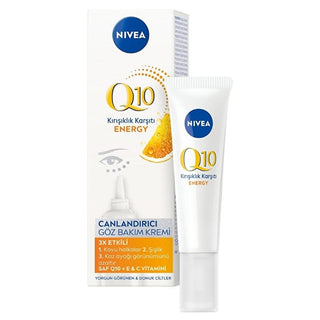 Nivea Q10 Energy Vitamin C Eye Cream: Revitalize, Firm & Reduce Dark Circles - Anti-Wrinkle, For Sensitive Skin - Glamourous Grace