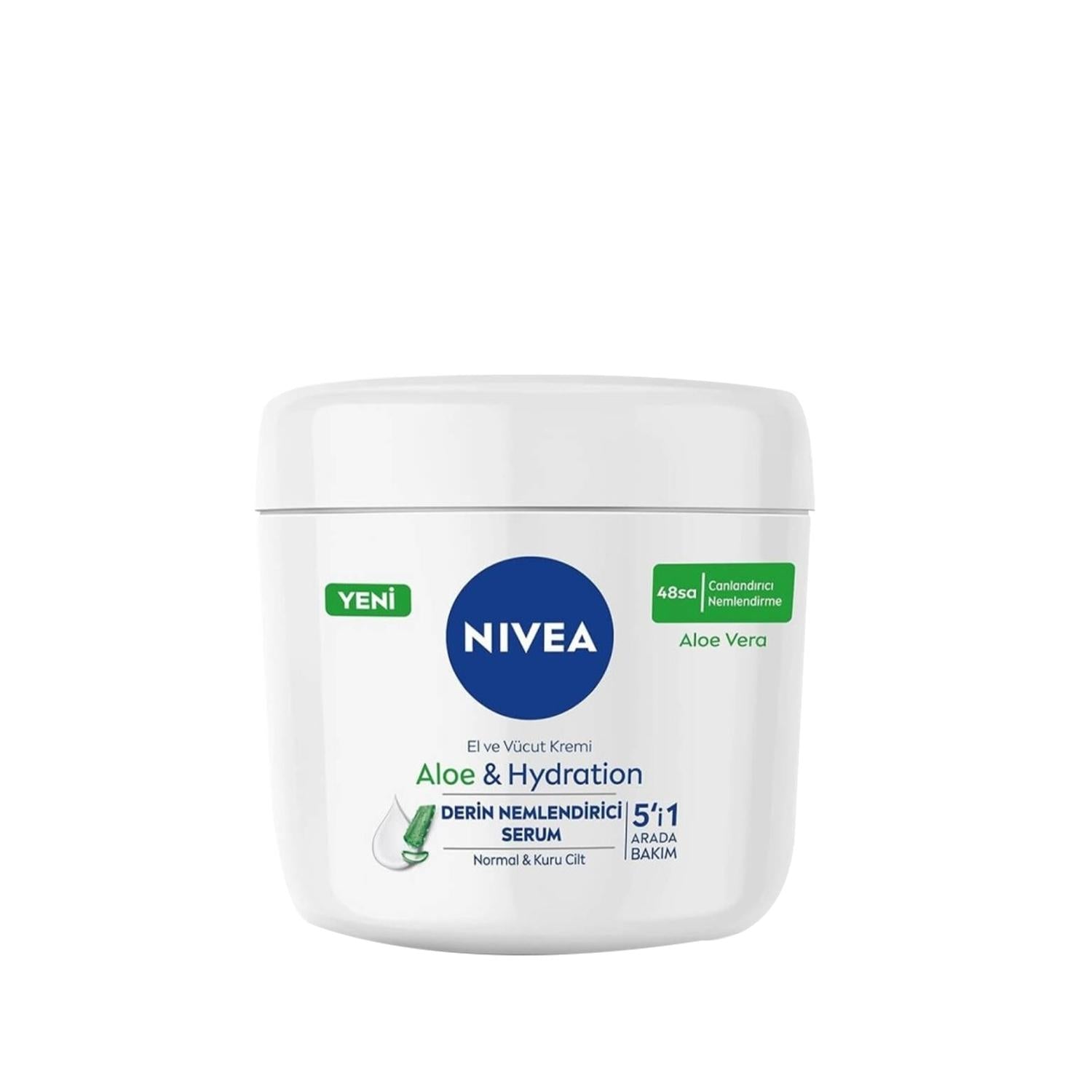 Nivea Aloe Vera Hand and Body Moisturizing Cream 400ml - Soothes Dry Skin, Long-Lasting Hydration - Glamourous Grace