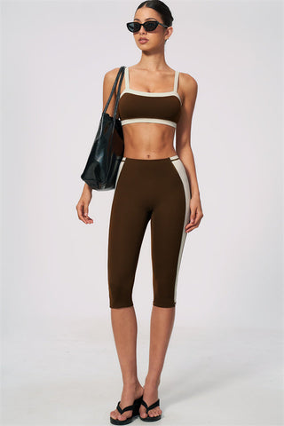 The Sandstone Sports Bra Capri Leggings 2-Piece Set