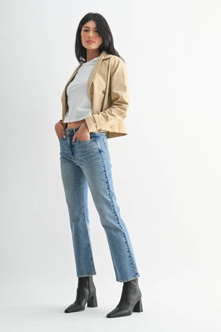 Slim Cropped Bootcut Jeans - Glamourous Grace