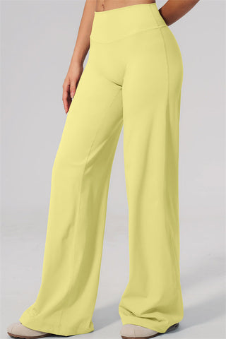 The Twirl Open Back Sports Bra Straight Leg Pants 2-Piece Set