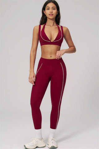 The Clarity Contour Line Sports Bra Leggings 2-Piece Set