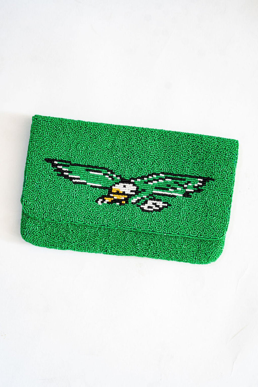 Eagles Bird - Green Beaded Clutch - Glamourous Grace