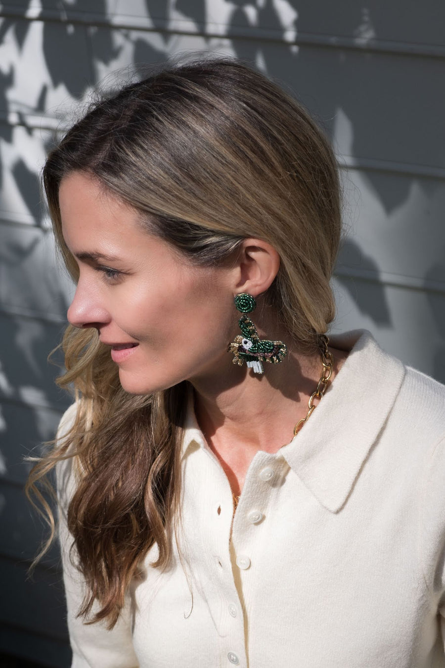 Eagles Body - Fabric Backed Earrings - Glamourous Grace