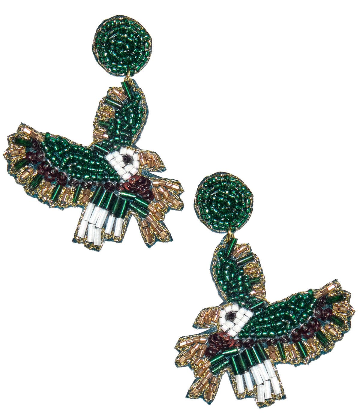 Eagles Body - Fabric Backed Earrings - Glamourous Grace