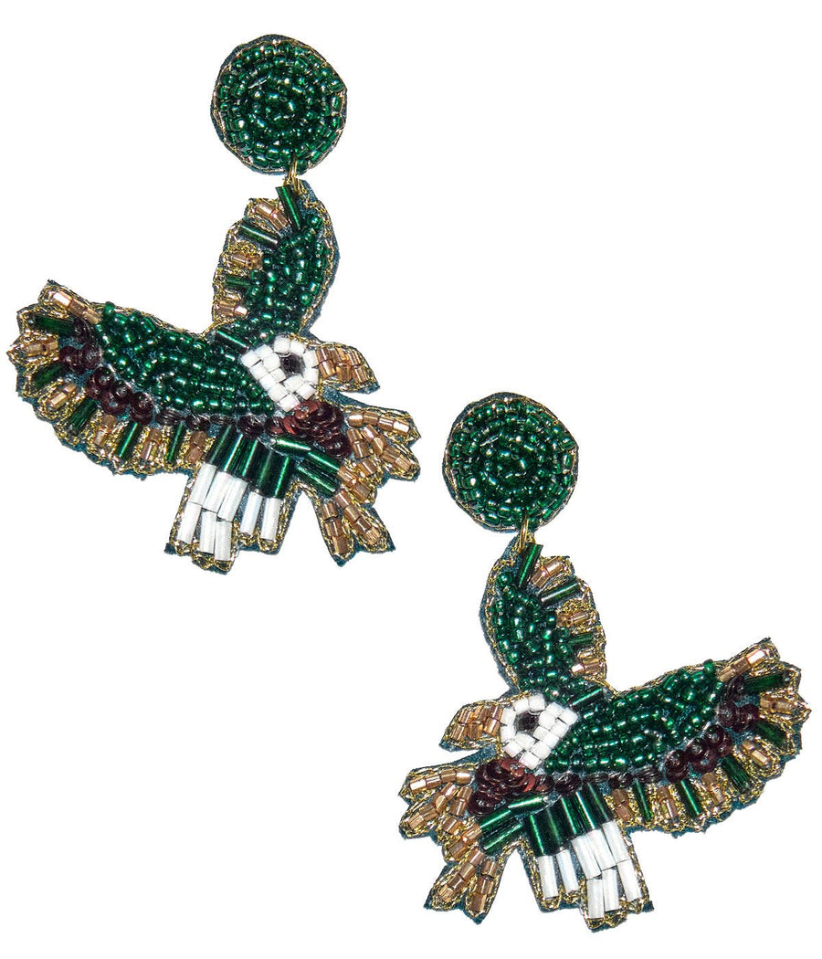 Eagles Body - Fabric Backed Earrings - Glamourous Grace