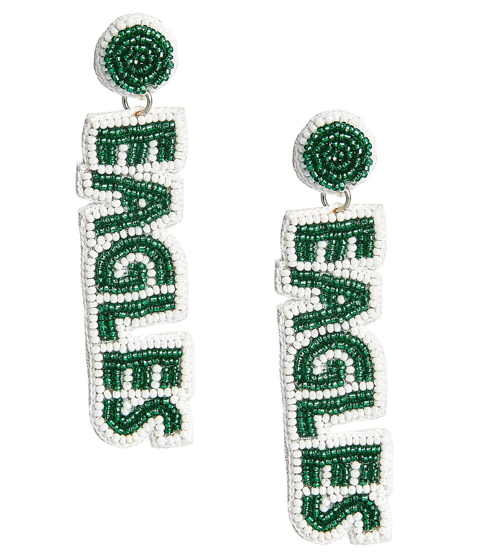 Eagles Drop  - Fabric Backed Earrings - Glamourous Grace